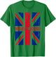 Cheeky Monkey Union Jack Great Britain Flag British Slang T-Shirt - T-Shirt | Irish Green
