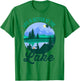 Camping Shirt Summer Vacation Life is better at the lake Men Women Kids T-Shirt - T-Shirt | Irish Green