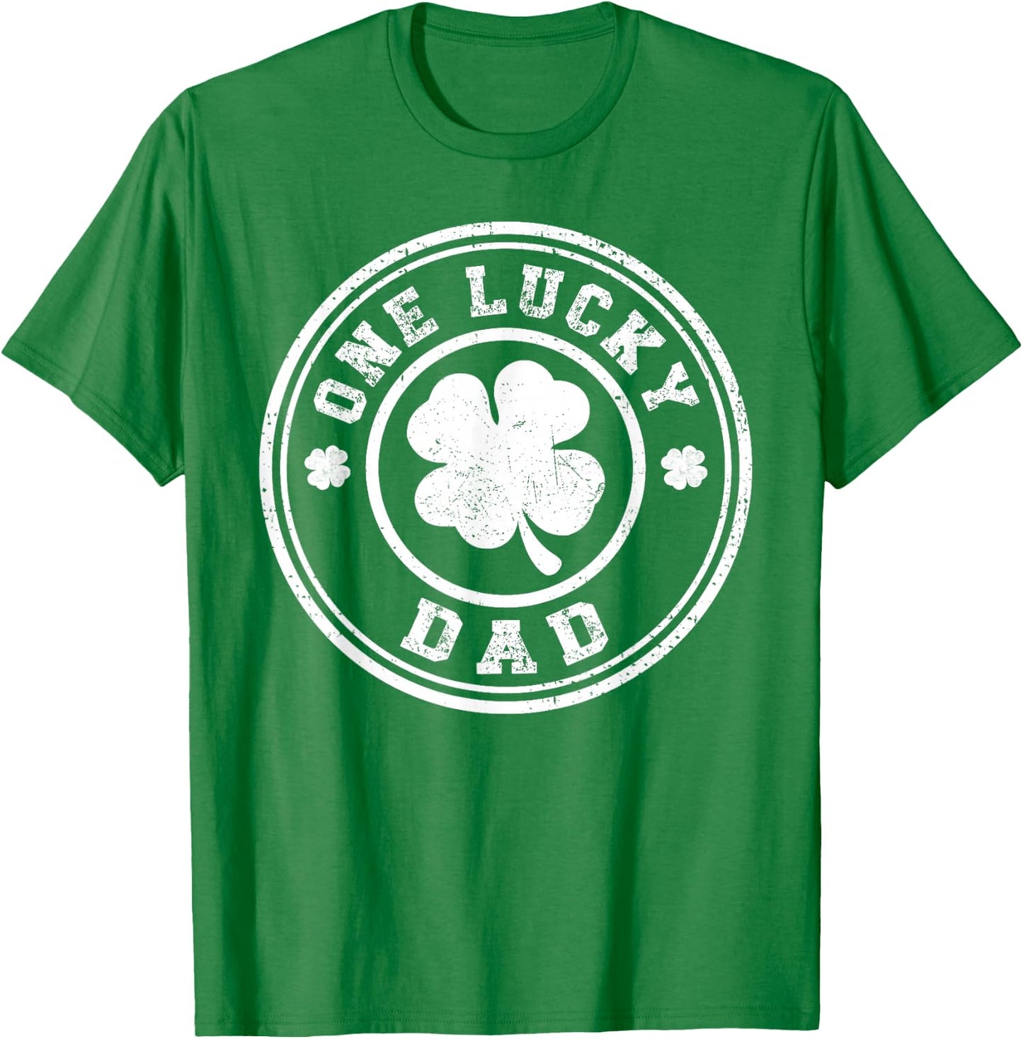 One Lucky Dad St Patricks Day T-Shirt - T-Shirt | Irish Green