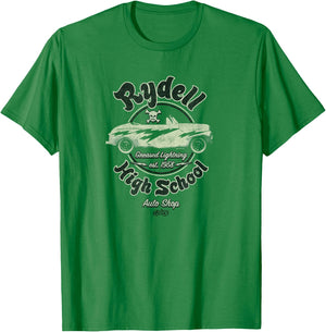 Grease - Rydell High School Auto Shop Greased Lightning T-Shirt - T-Shirt | Irish Green