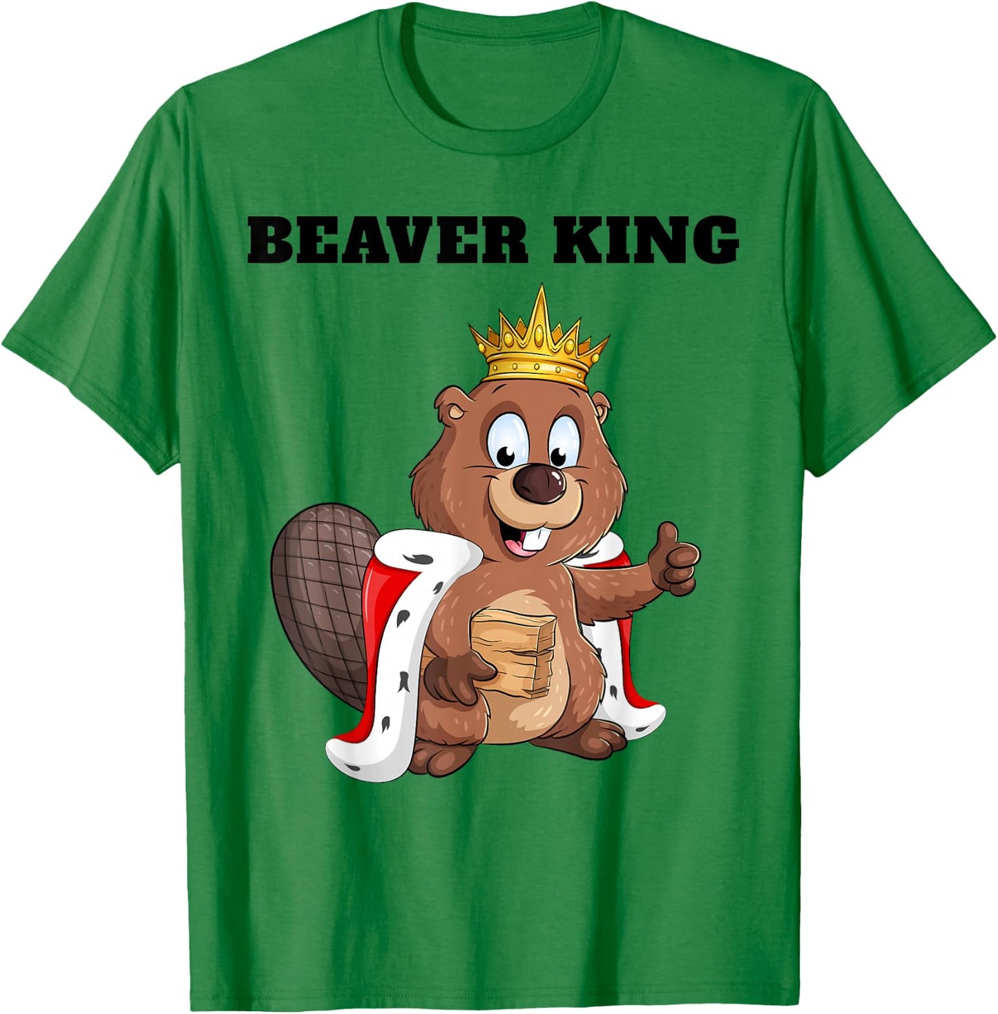 Beaver King | Boys Beaver Lover Design | Beaver T-Shirt - T-Shirt | Irish Green