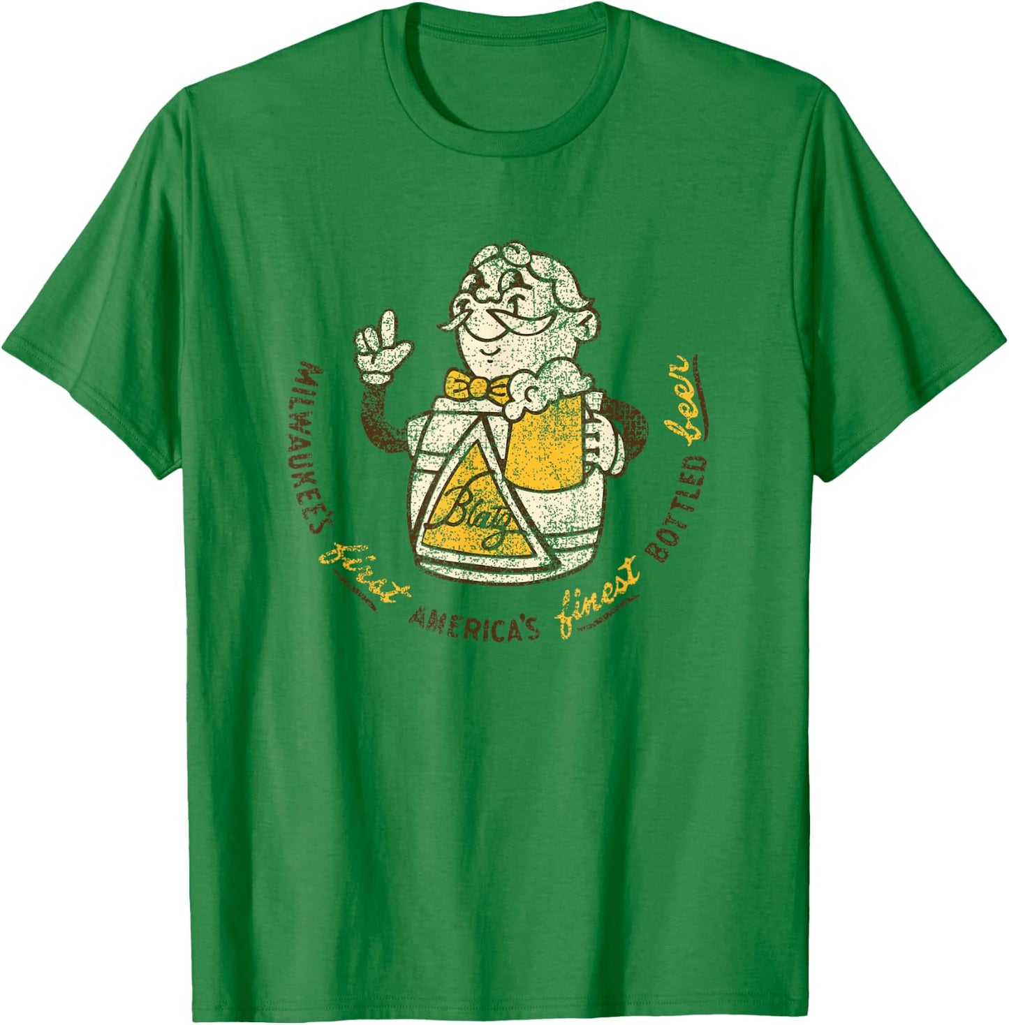 Blatz Beer Vintage Style - America's Finest T-Shirt - T-Shirt | Irish Green