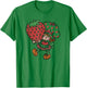 Strawberry Shortcake Mighty Cute Vintage Strawberry Sketch T-Shirt - T-Shirt | Irish Green