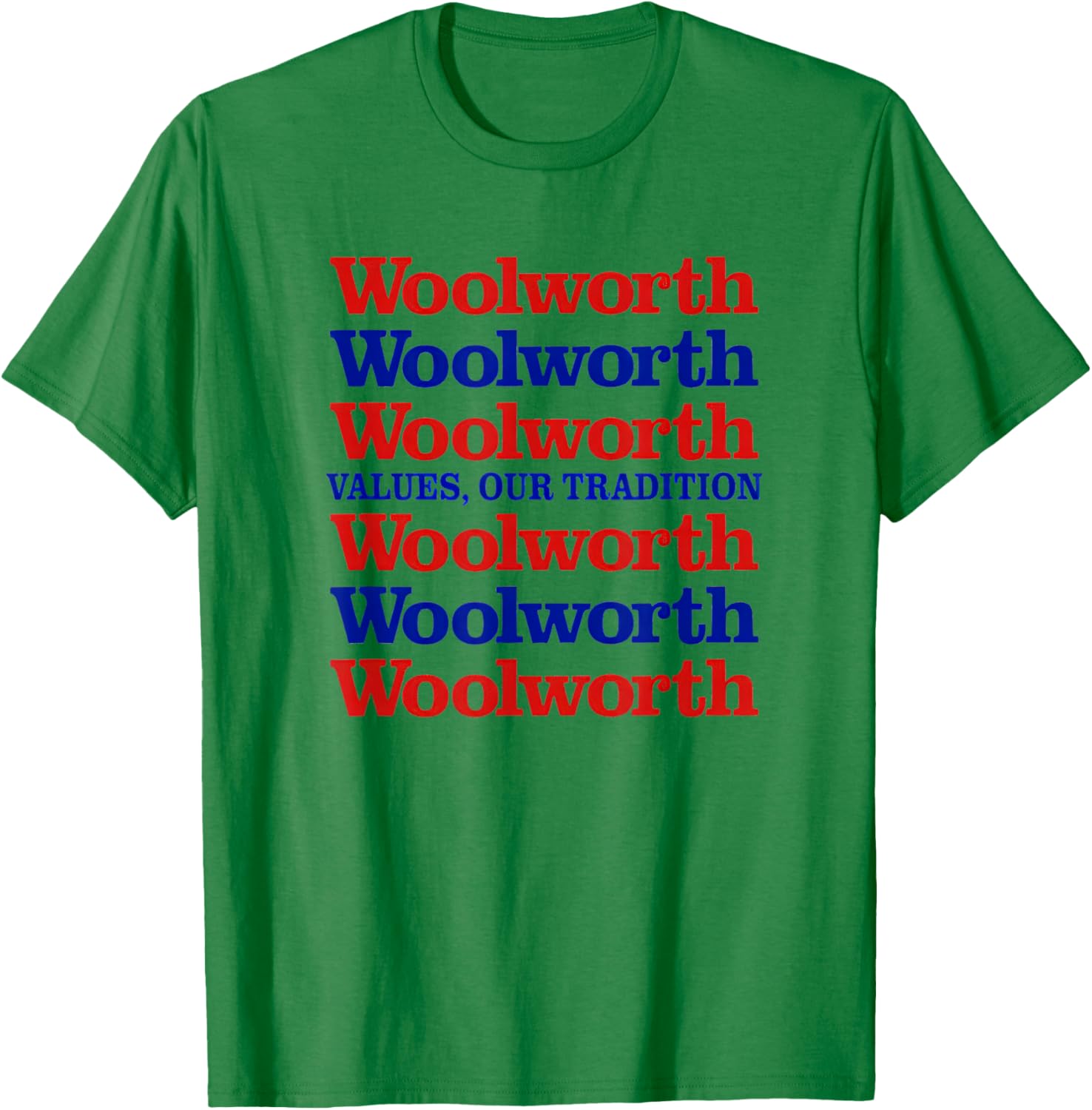 Woolworth Store Retro Vintage T-Shirt - T-Shirt | Irish Green