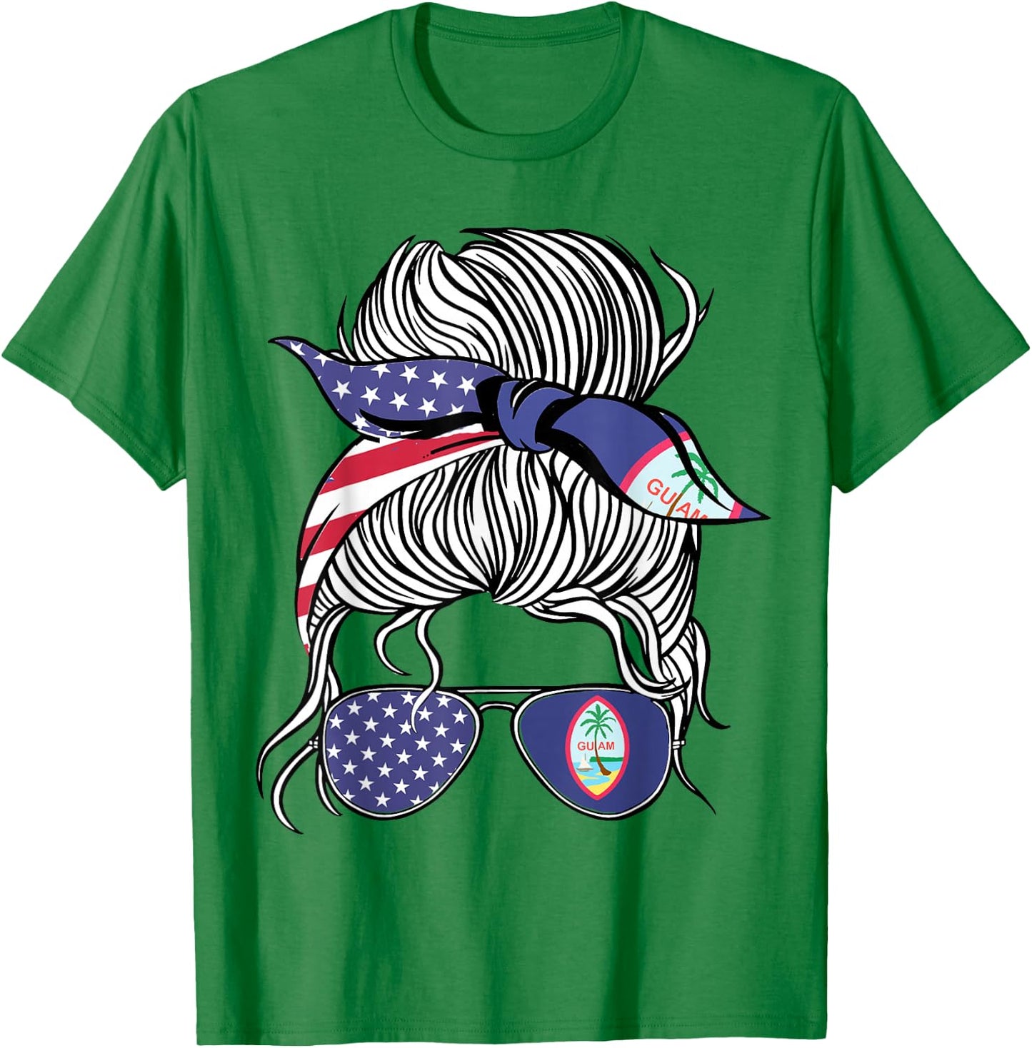 Guamanian American Patriot Grown Proud Women Girl Flag T-Shirt - T-Shirt | Irish Green