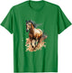 Beautiful Horse Graphic Horse Art Print for Girls T-Shirt - T-Shirt | Irish Green