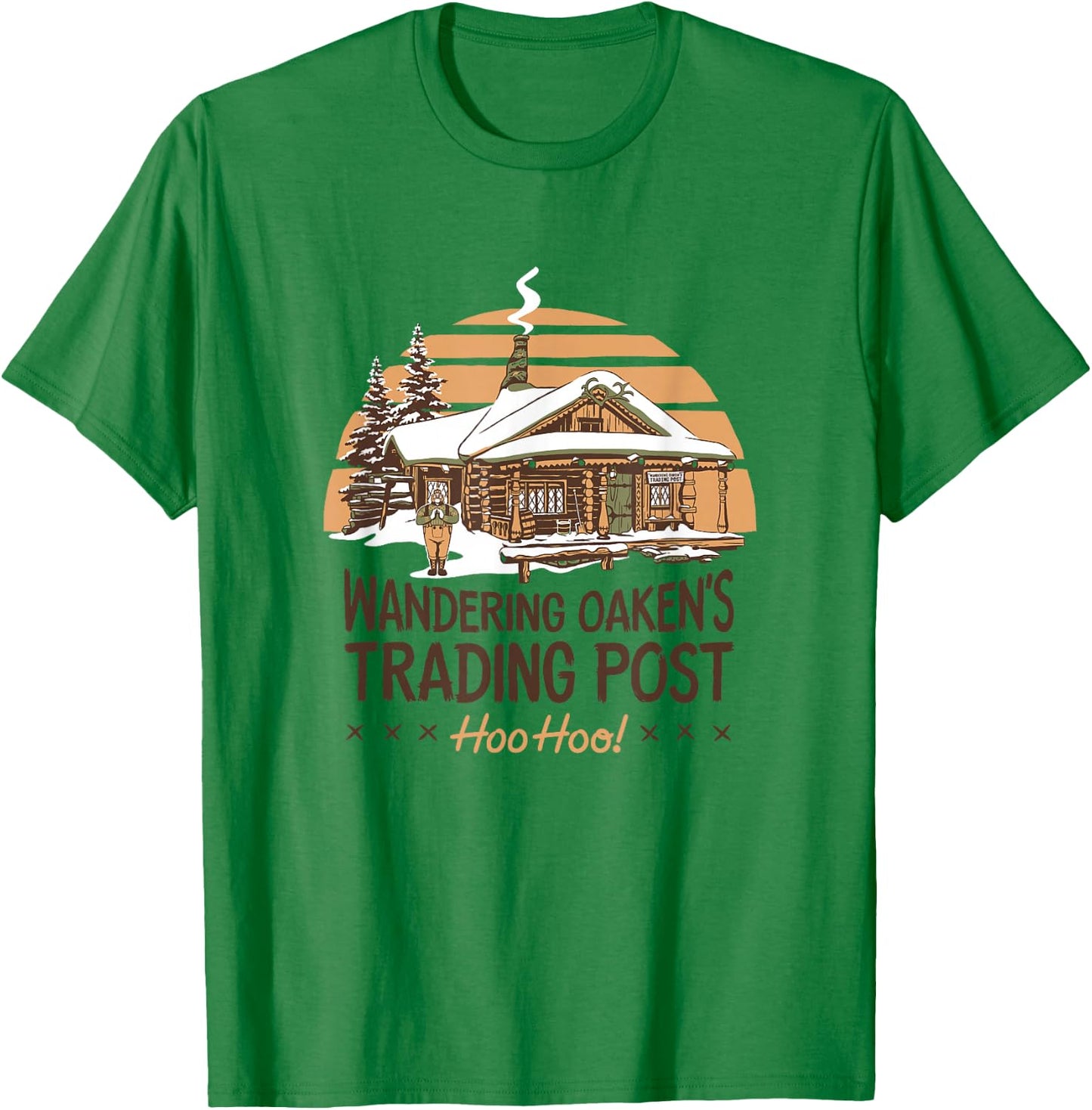 Disney Frozen Wandering Oaken's Trading Post Hoo Hoo! Poster T-Shirt - T-Shirt | Irish Green
