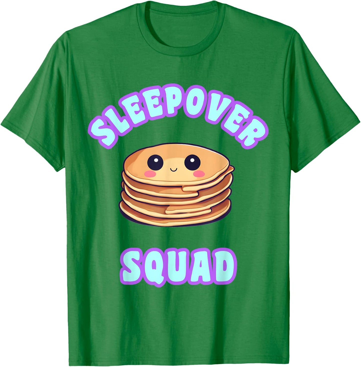 Sleepover Party Squad Kawaii Pizza Tea Slumber Kit T-Shirt - T-Shirt | Irish Green