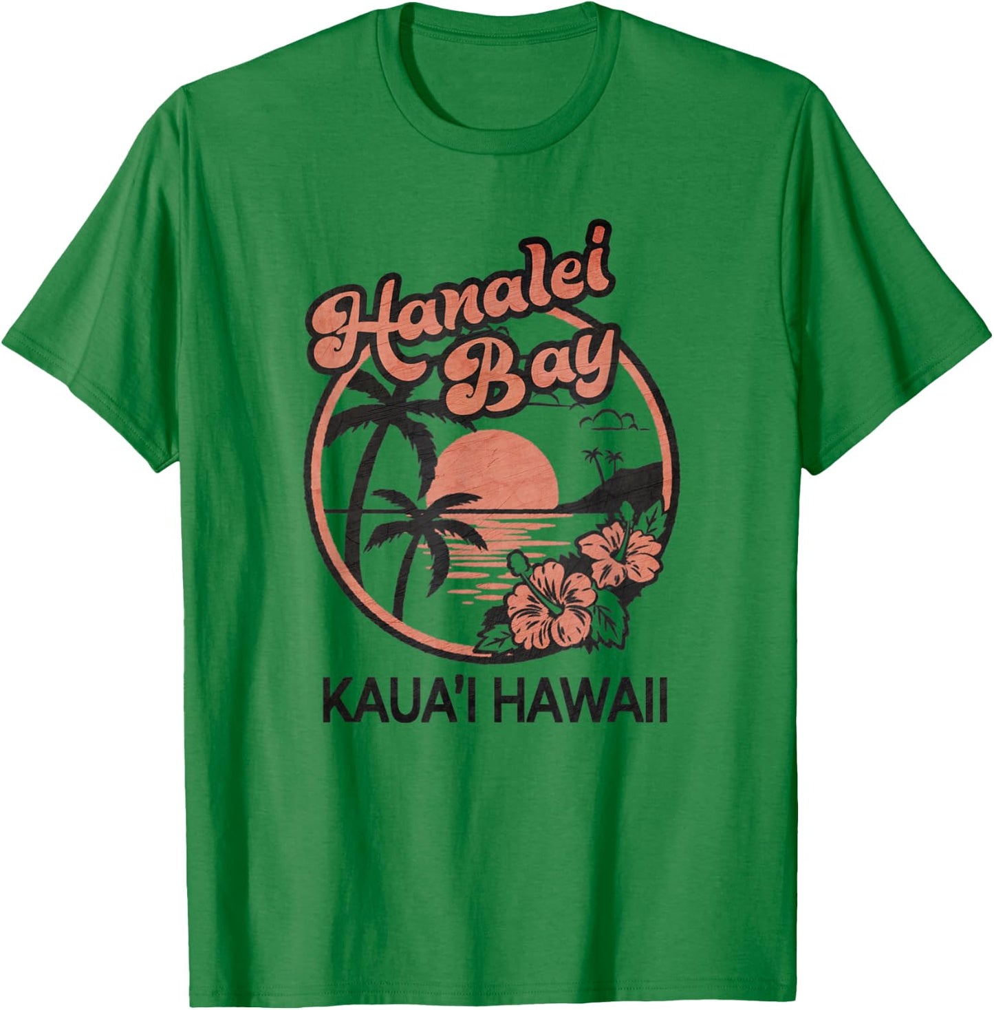 Hanalei Bay Kauai Hawaii T-Shirt - T-Shirt | Irish Green