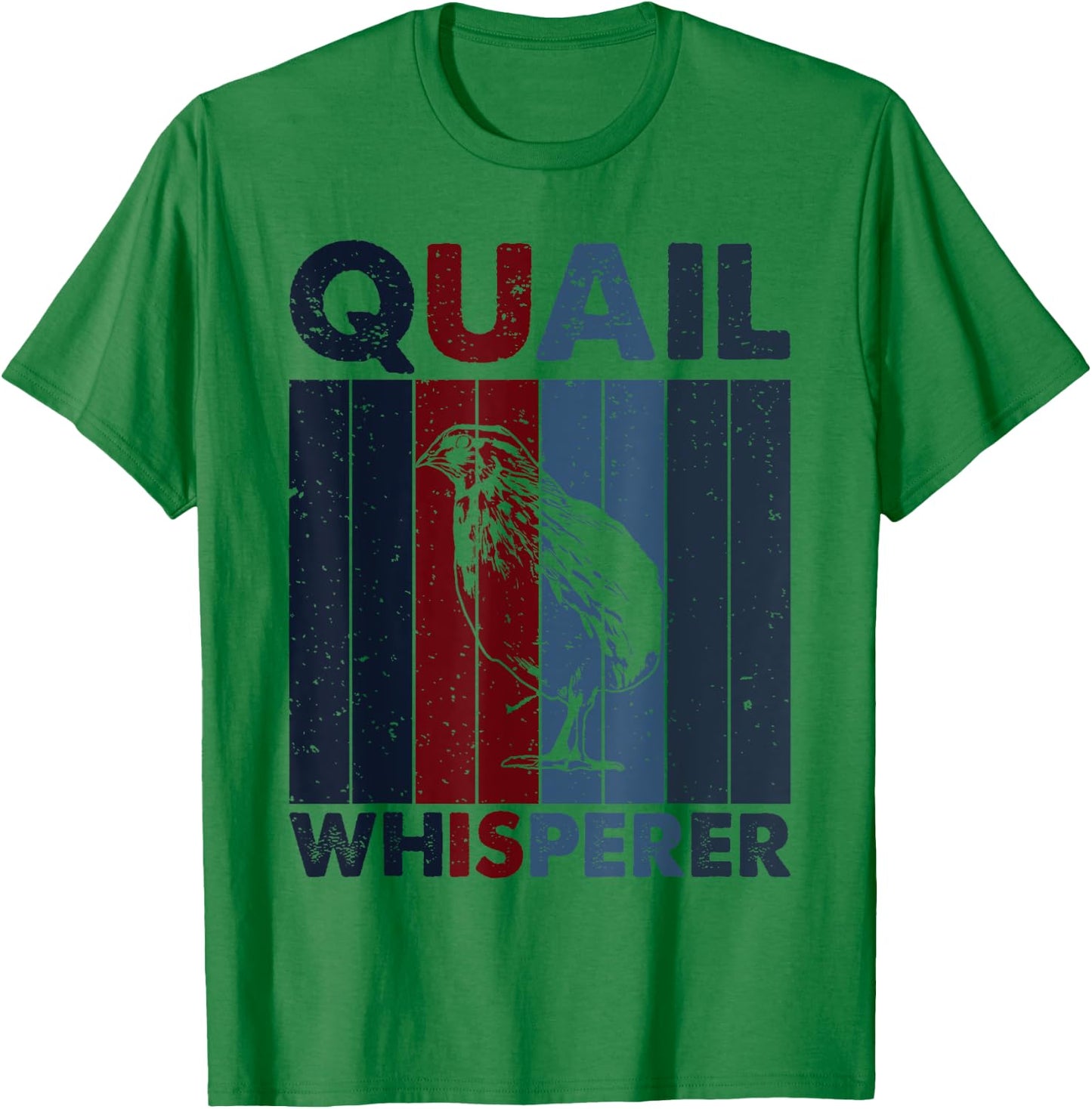 Hunting Dad Mom Whisperer - Hunter Vintage Quail T-Shirt - T-Shirt | Irish Green