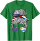 American Uruguayan Patriot Flag Women Girl Uruguay Grown T-Shirt - T-Shirt | Irish Green