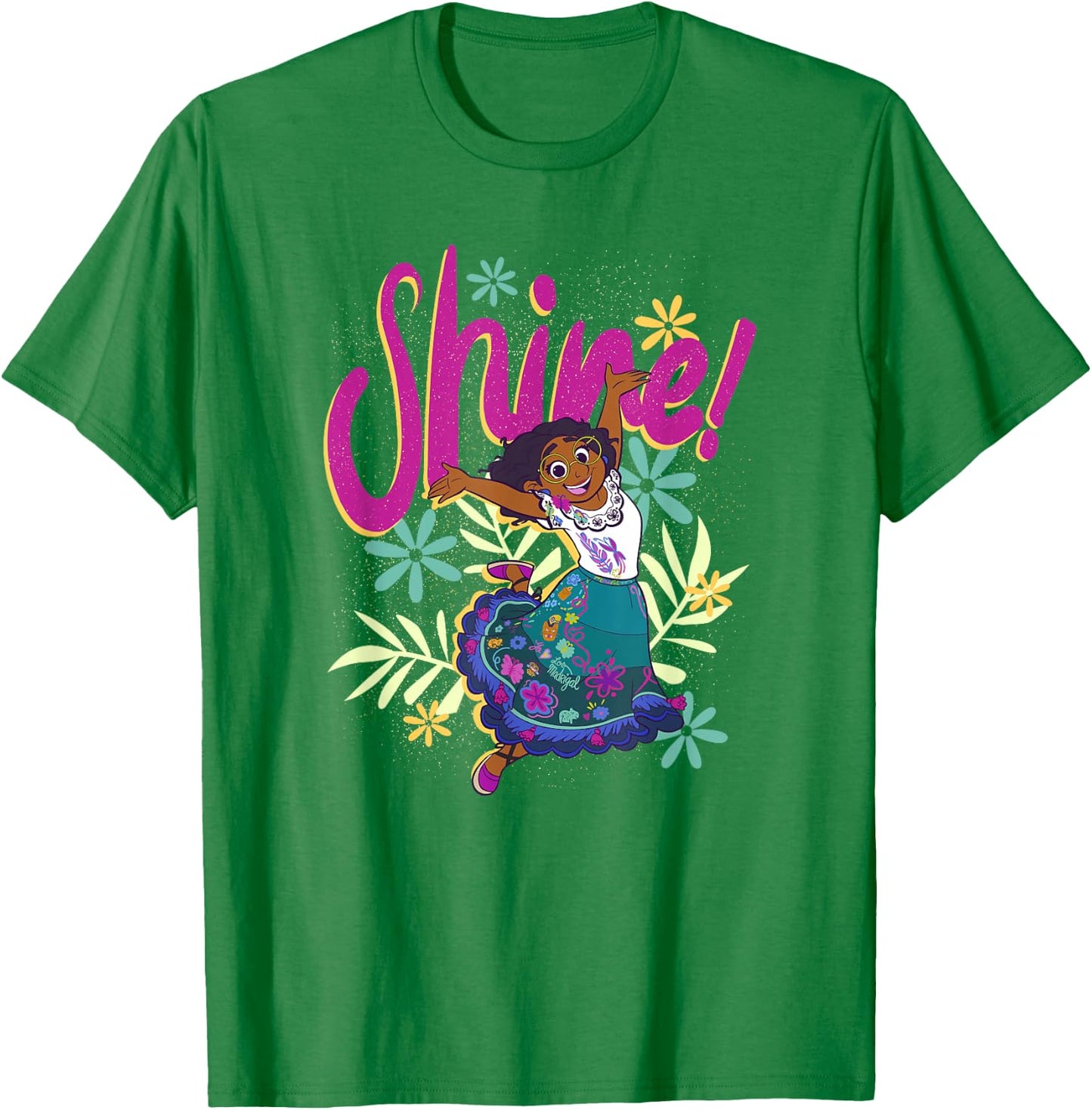 Disney Encanto Mirabel Shine Floral Dance T-Shirt - T-Shirt | Irish Green