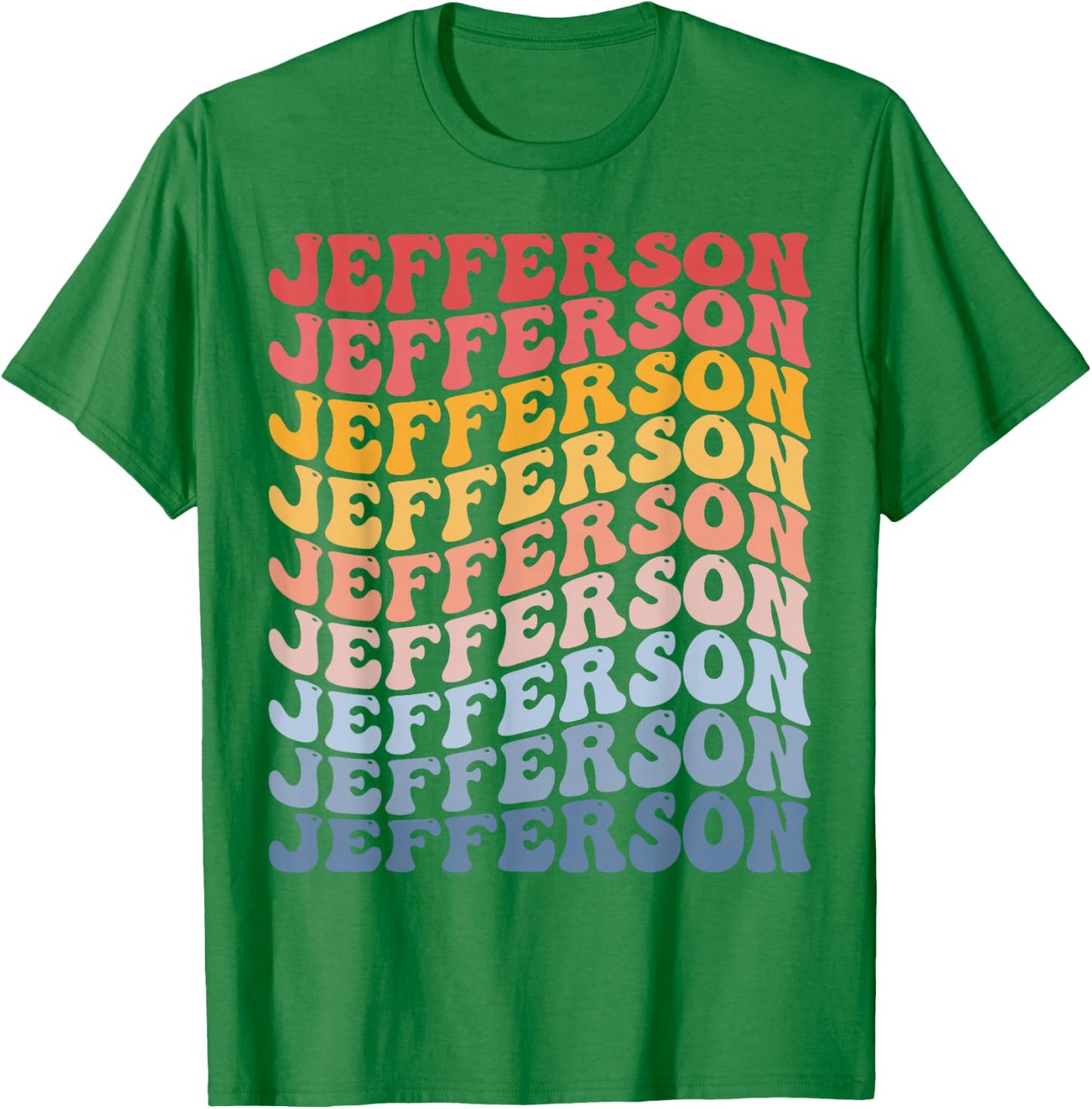 Jefferson City Groovy Retro T-Shirt - T-Shirt | Irish Green
