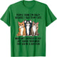 People Think I'm Crazy Because I Talk To My Cats T-Shirt - T-Shirt | Irish Green
