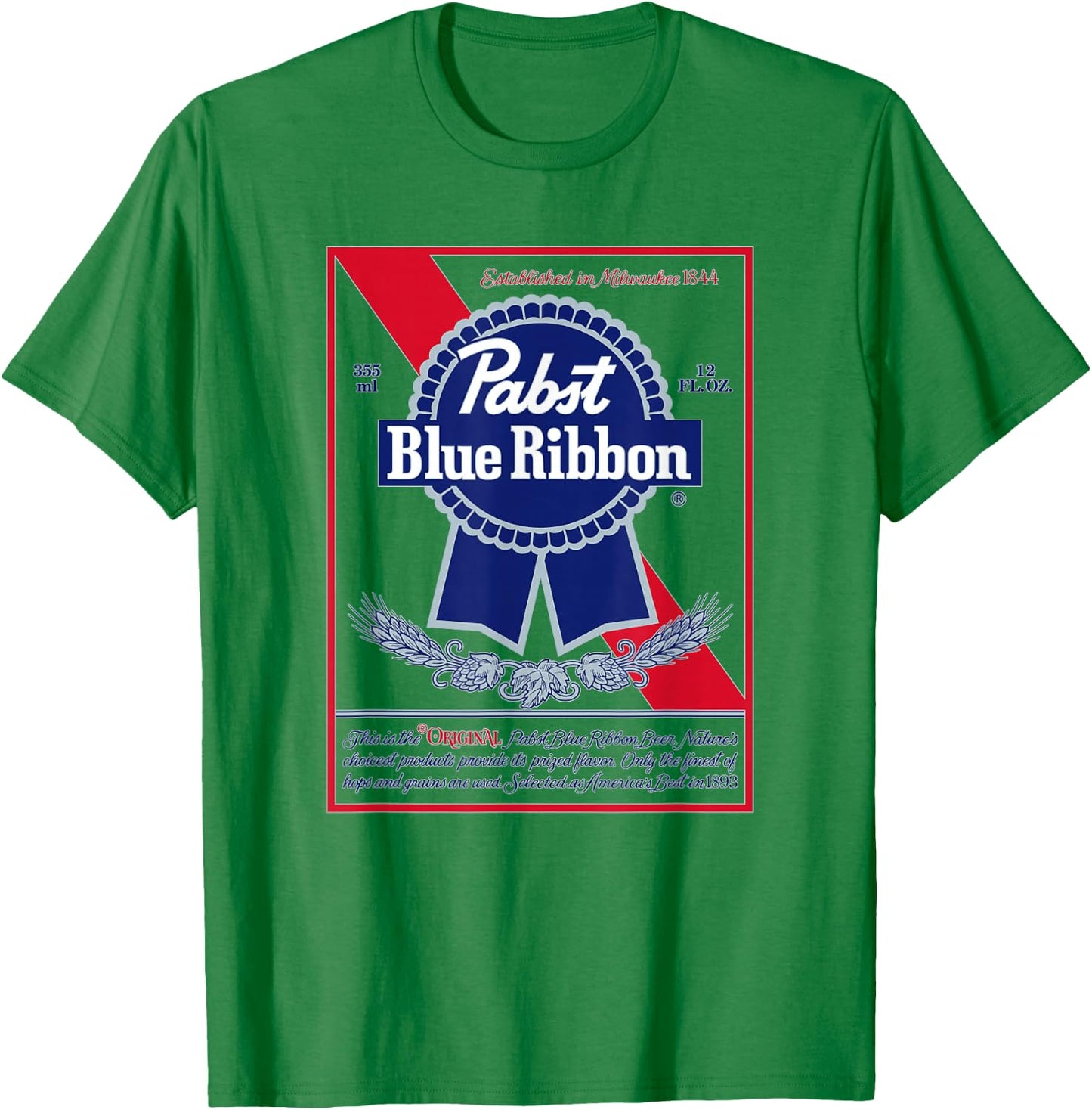Pabst Blue Ribbon Classic T-Shirt - T-Shirt | Irish Green