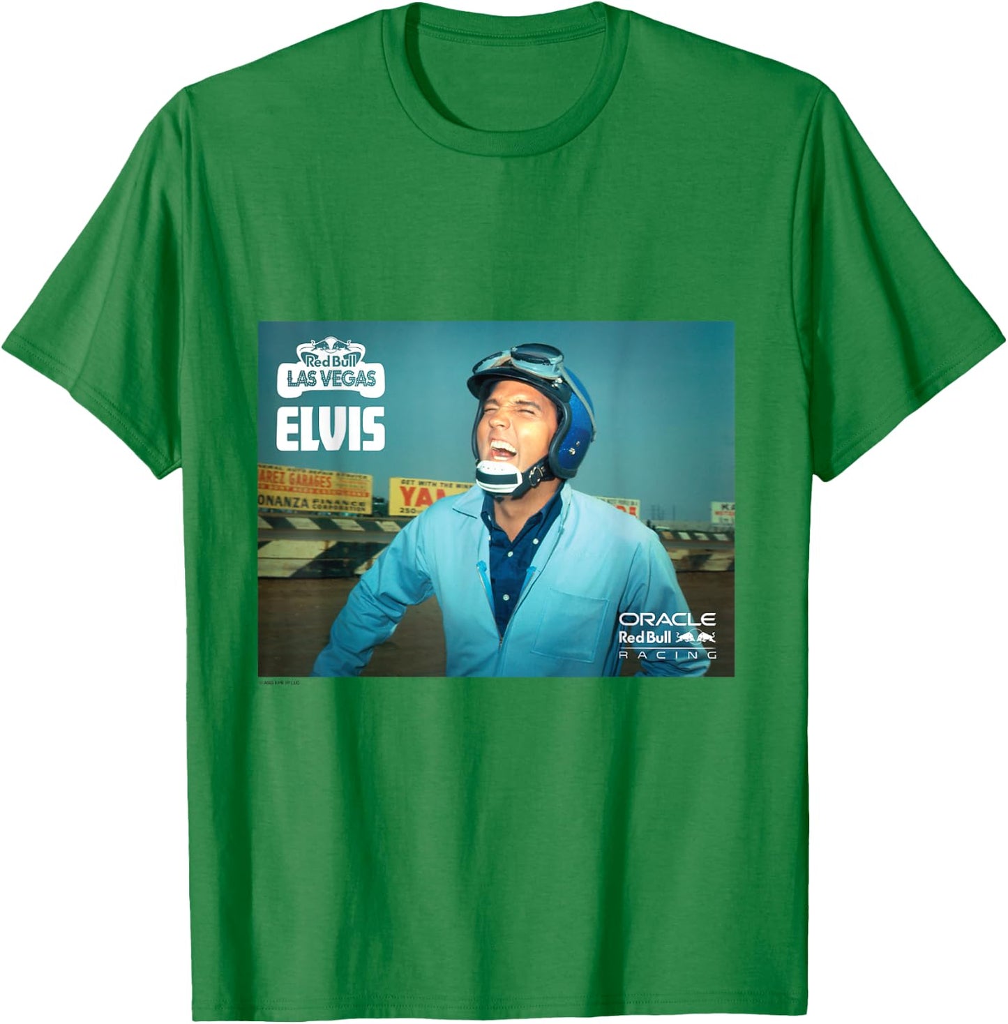 Elvis Presley x Oracle Red Bull Racing Vintage Racing T-Shirt - T-Shirt | Irish Green