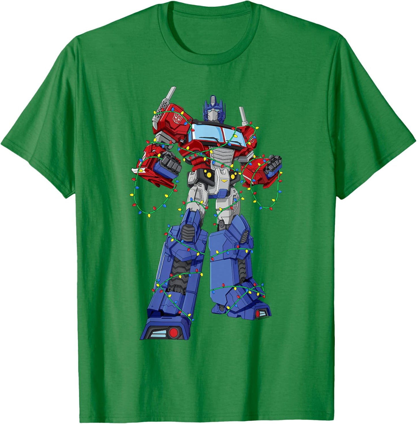 Transformers Optimus Prime Christmas Lights Wrap T-Shirt - T-Shirt | Irish Green