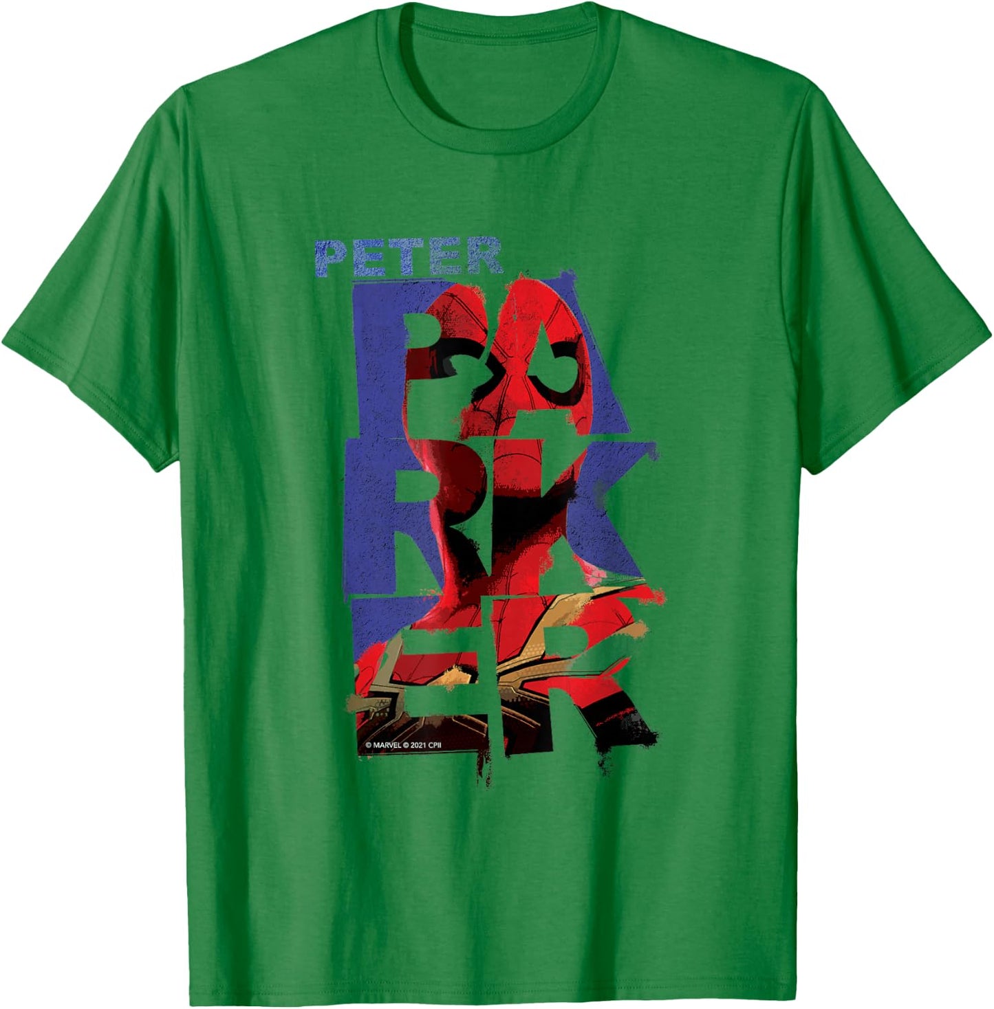 Marvel Spider-Man: No Way Home Peter Parker Letters T-Shirt - T-Shirt | Irish Green