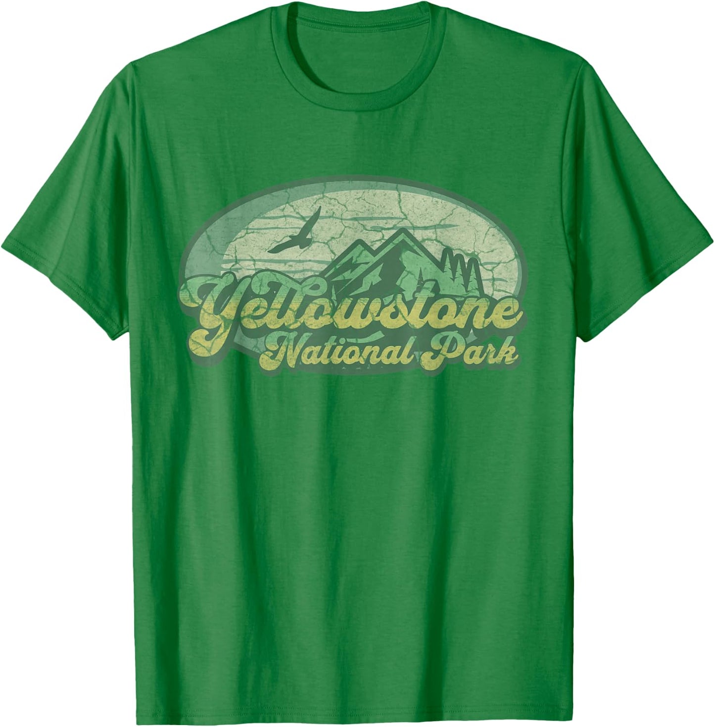 Yellowstone National Park Wyoming Nature Hiking Outdoors T-Shirt - T-Shirt | Irish Green