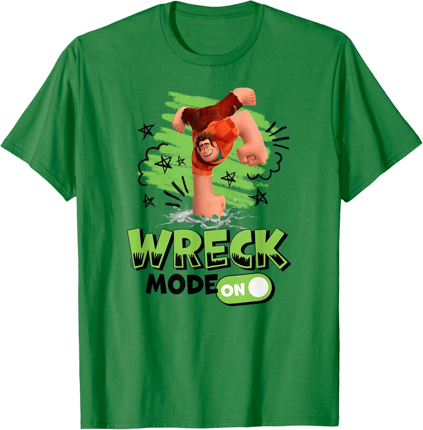 Wreck It Ralph - Wreck Mode On Punch T-Shirt - T-Shirt | Irish Green