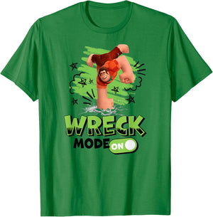 Wreck It Ralph - Wreck Mode On Punch T-Shirt - T-Shirt | Irish Green