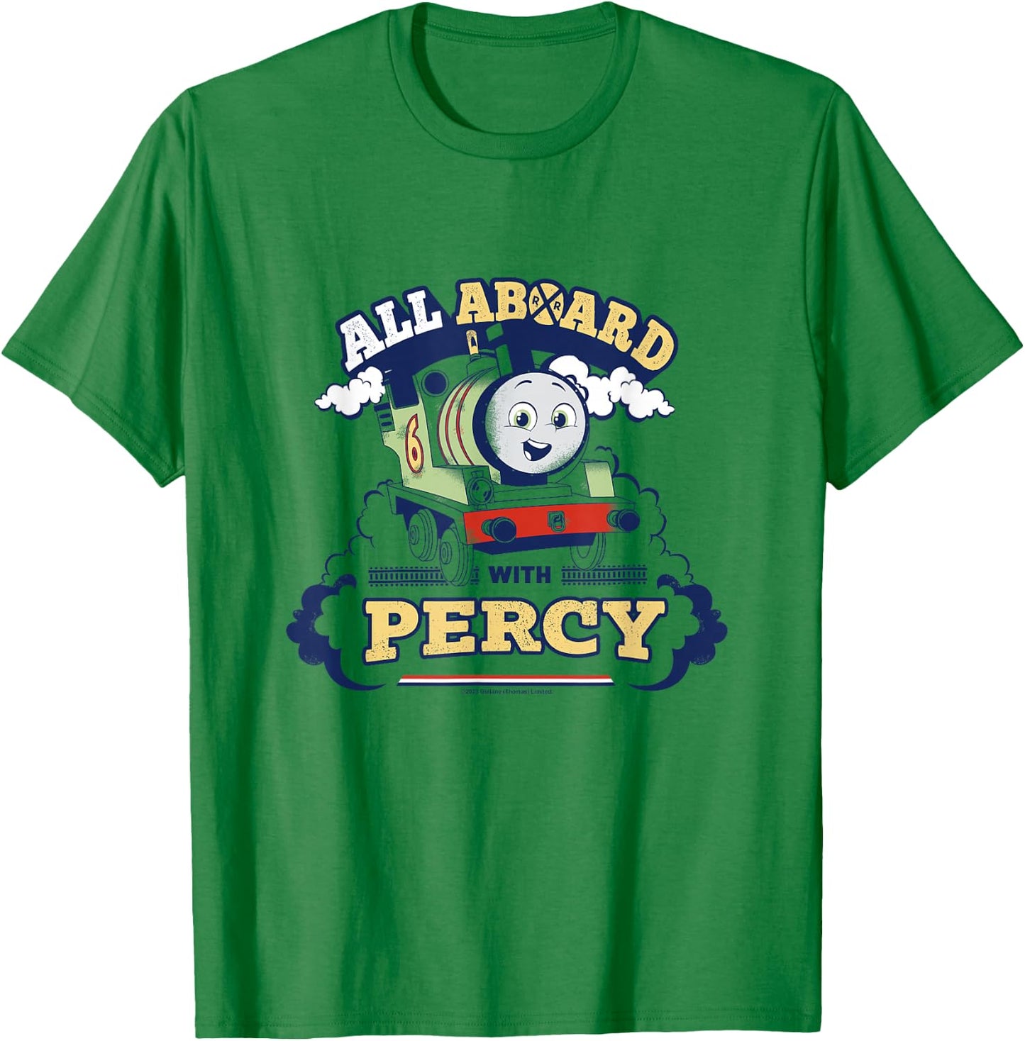 Thomas & Friends - All on Board with Percy T-Shirt - T-Shirt | Irish Green