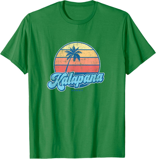 Vintage Kalapana Hawaii HI Classic 70s Retro Surfer T-Shirt - T-Shirt | Irish Green