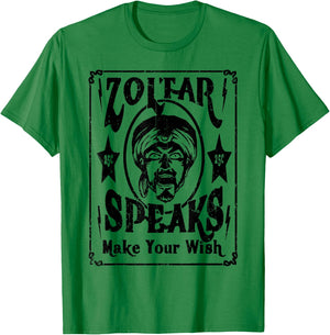 Vintage Zoltar Speaks Make Your Wish T-Shirt - T-Shirt | Irish Green