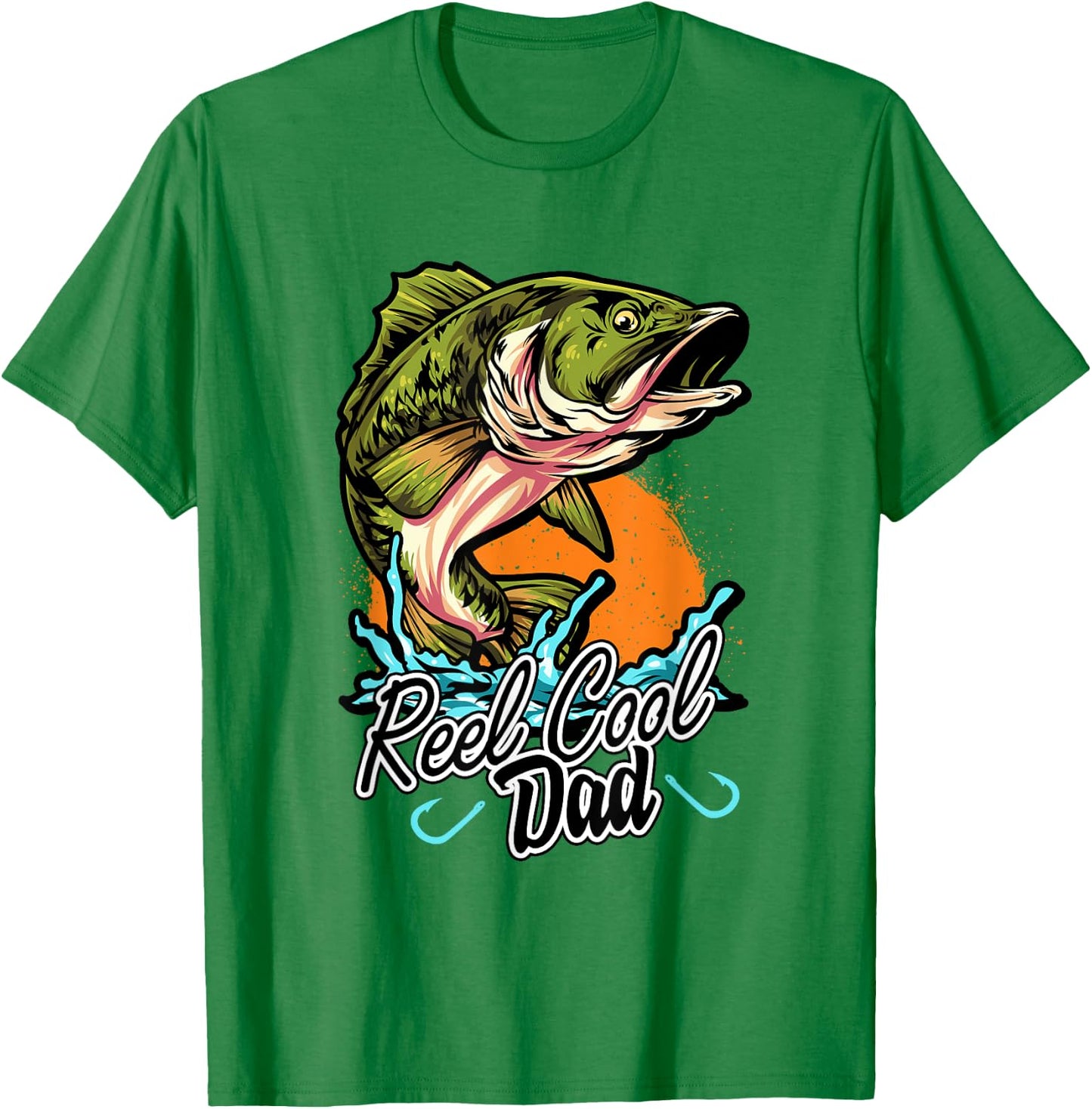 Funny Reel Fishing Fish Fisherman Fathers Dad Angling Angler T-Shirt - T-Shirt | Irish Green