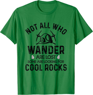 Looking For Cool Rocks Geology Rock Collector Geologist T-Shirt - T-Shirt | Irish Green
