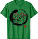 Japanese Calligraphy - Zen Buddhist Enso Circle Meditation T-Shirt - T-Shirt | Irish Green