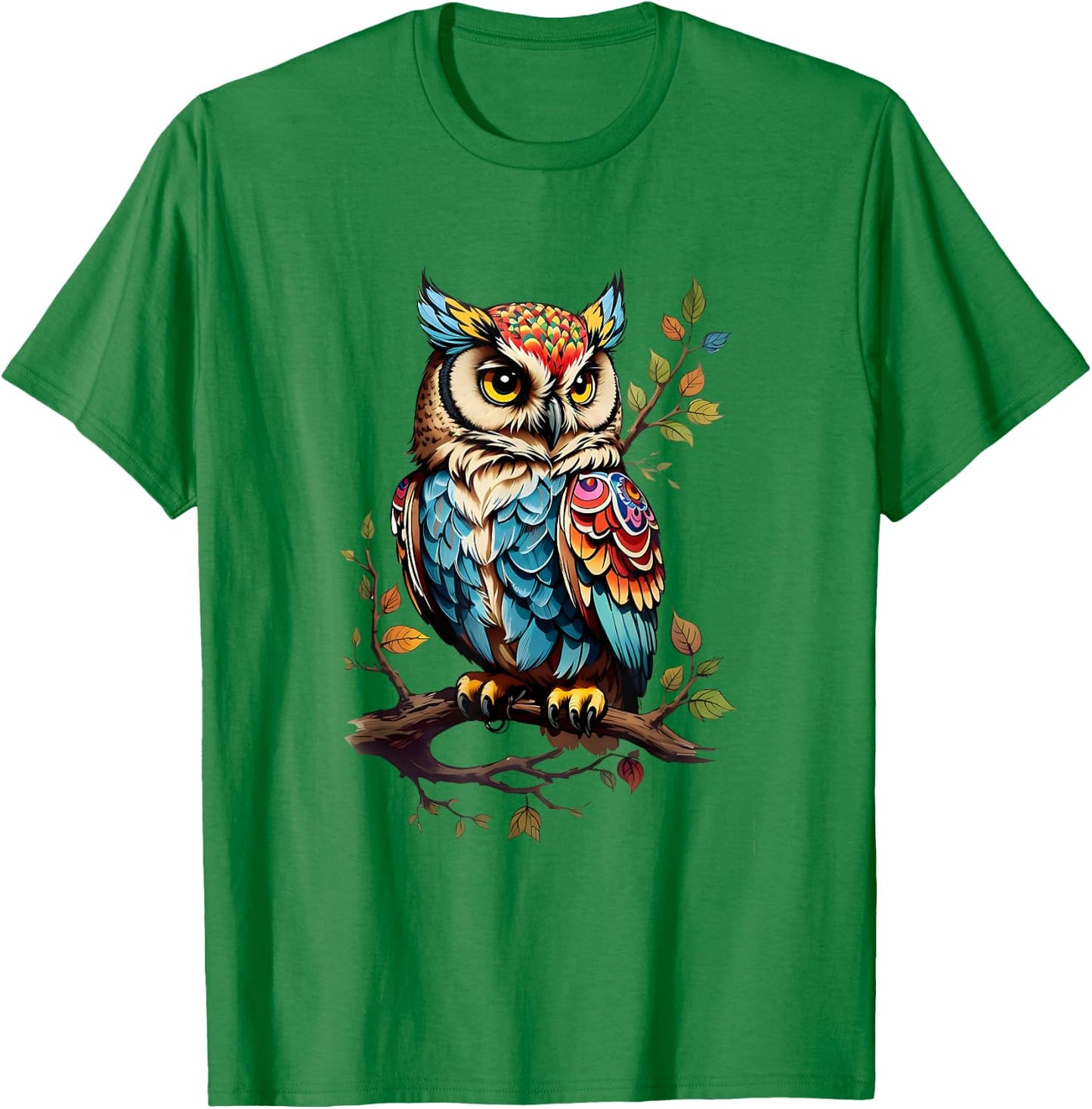 Owl lovers shirt, owl girls, kids owl, women owl, girls owl T-Shirt - T-Shirt | Irish Green