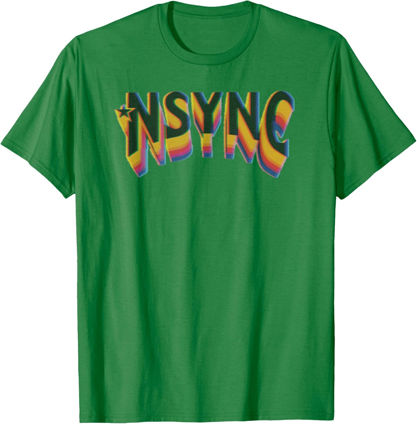 NSYNC Official Rainbow Fade T-Shirt - T-Shirt | Irish Green