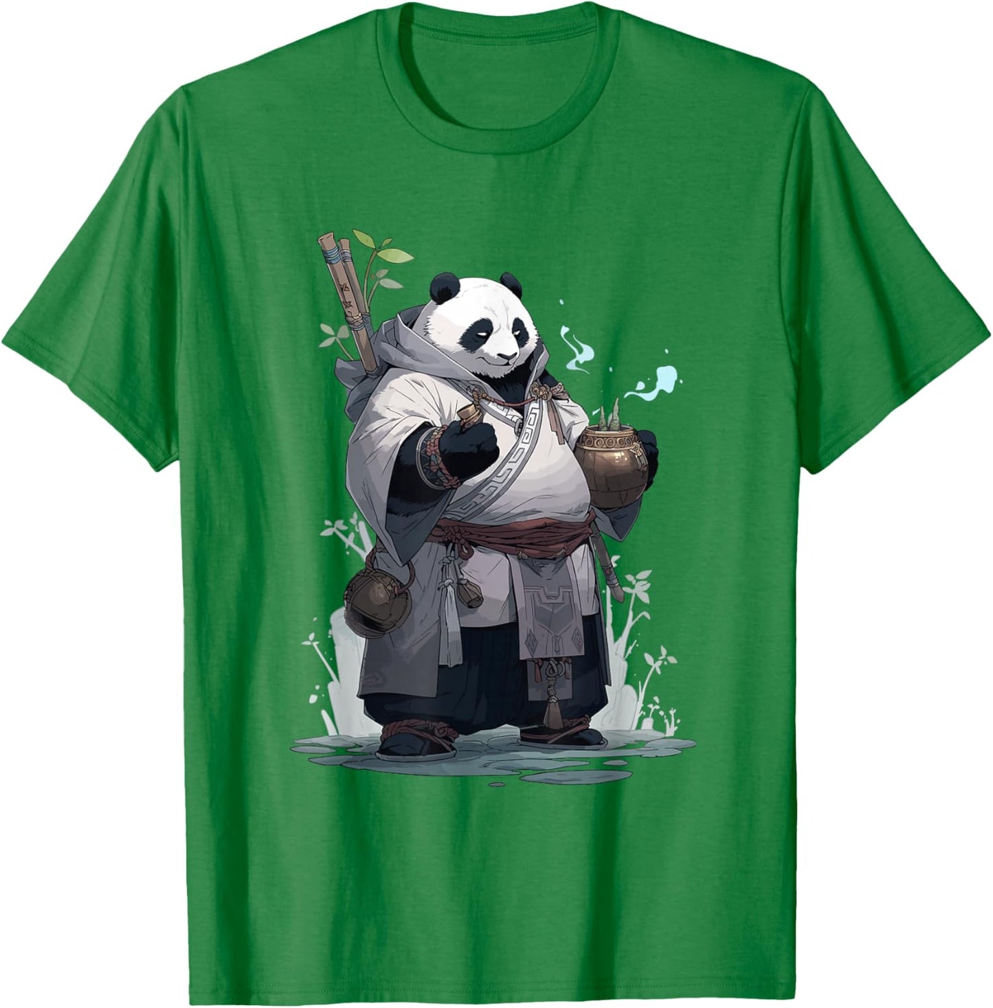 Monk Panda T-Shirt - T-Shirt | Irish Green