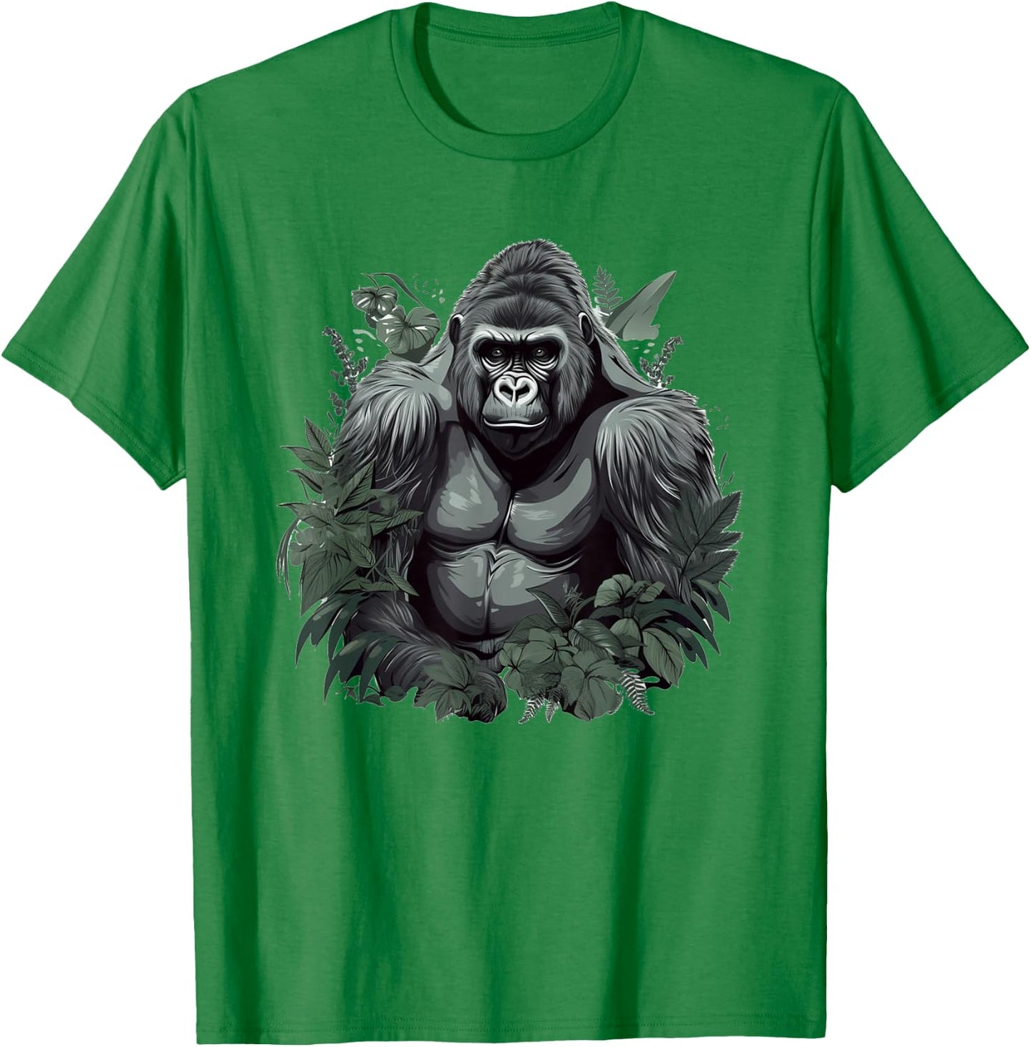 Gorilla Art Women Kids Primate Gorilla Lover T-Shirt - T-Shirt | Irish Green