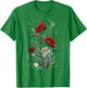 Poppies spring bloomers summer flower vintage garden Men Women Kids T-Shirt - T-Shirt | Irish Green