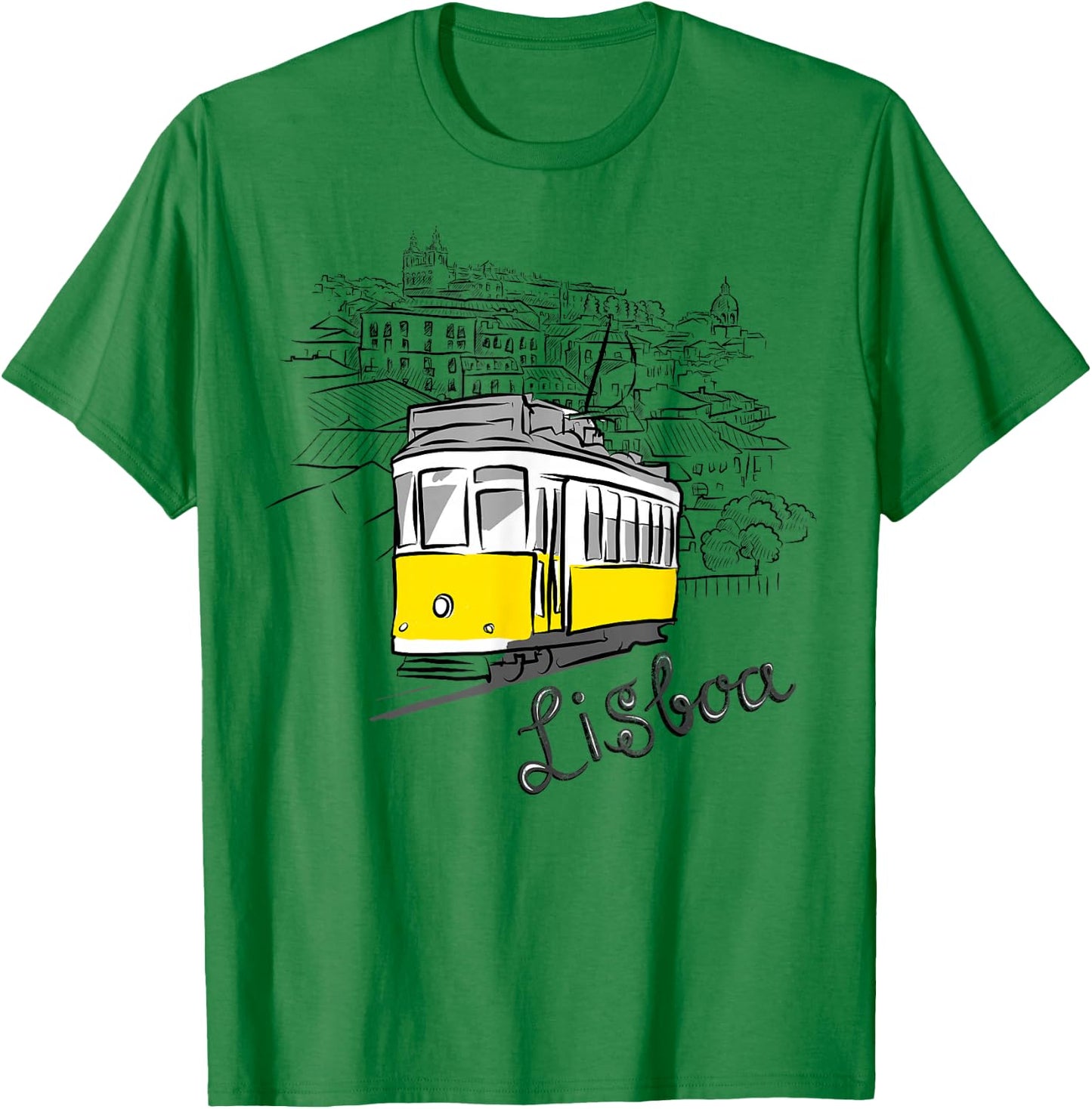 Travel Europe Portugal Lisbon Portuguese Vacation Souvenir T-Shirt - T-Shirt | Irish Green