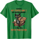 Shhh My Coffee And I Are Having A Moment Funny Cat Drinking T-Shirt - T-Shirt | Irish Green