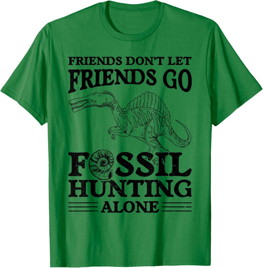 Fossiling Paleontologist Fossil Collector Fossil Hunting T-Shirt - T-Shirt | Irish Green