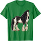 Black Gypsy Vanner Horse Lover Riding Equestrian T-Shirt - T-Shirt | Irish Green