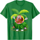 Funny Hawaii Football Ball Hawaiian Tropical Summer Vacation T-Shirt - T-Shirt | Irish Green