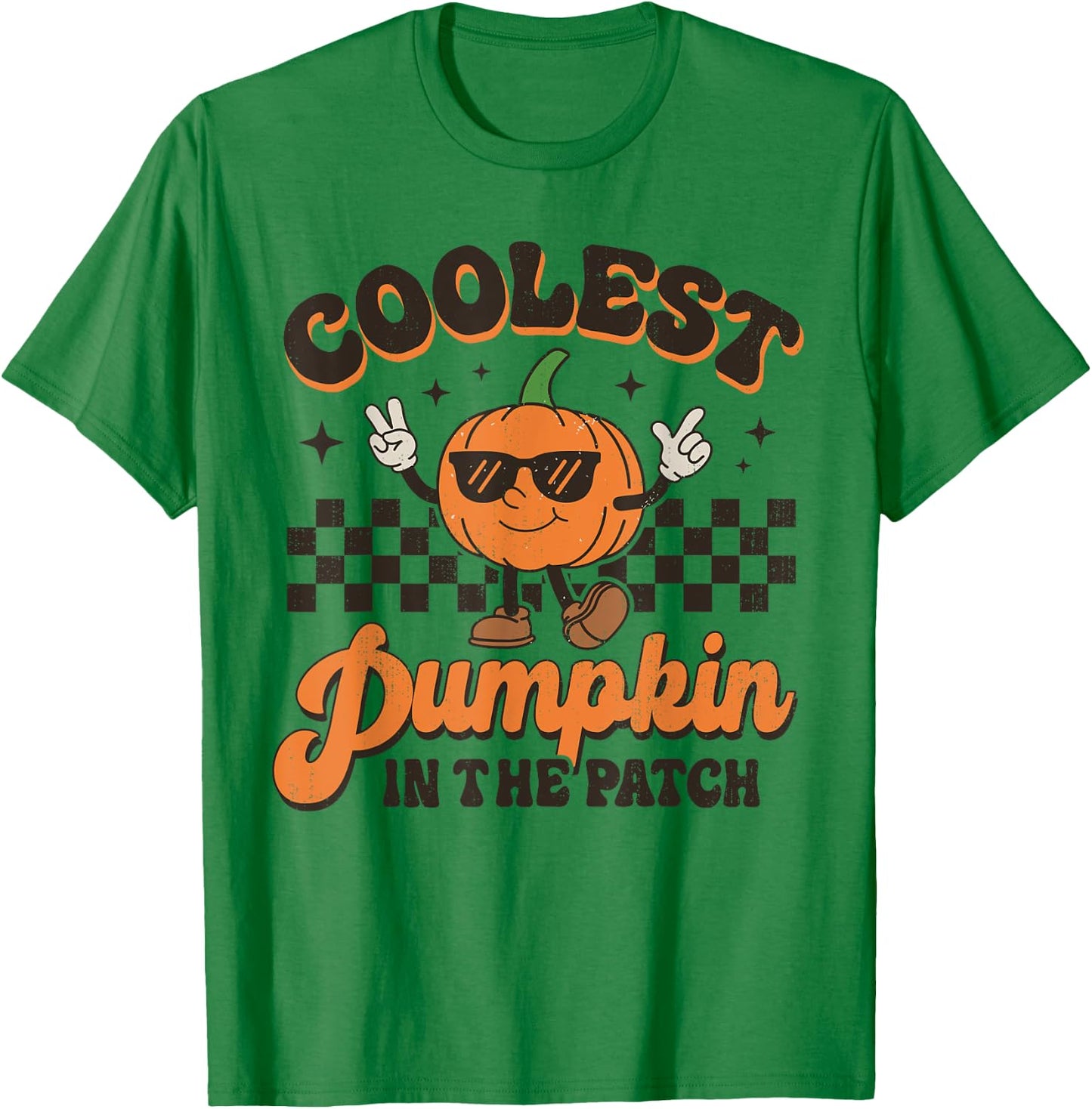 Groovy Coolest Pumpkin In The Patch Halloween For Boys Kids T-Shirt - T-Shirt | Irish Green