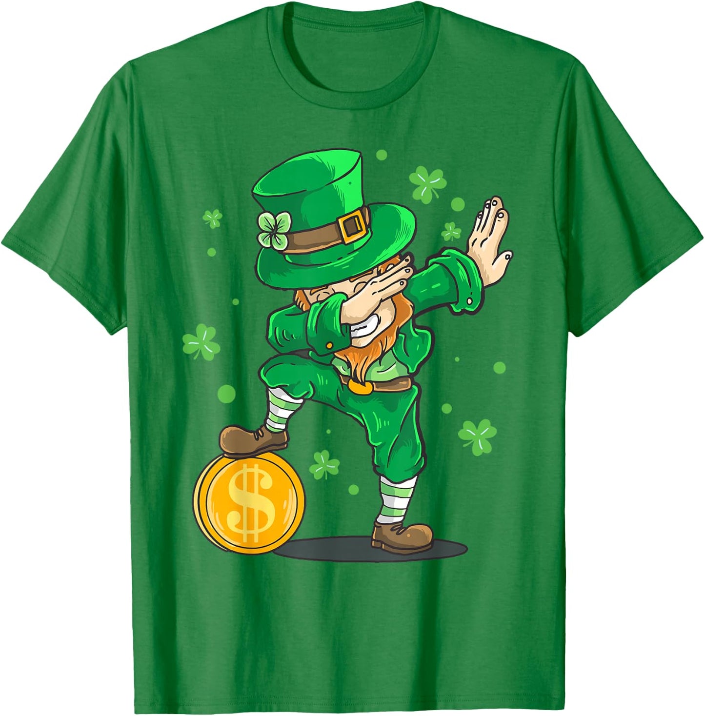 Dabbing Leprechaun St Patricks Day Funny Irish Kids Boy Men T-Shirt - T-Shirt | Irish Green