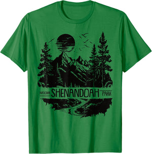 Retro Shenandoah National Park US Vintage Shenandoah T-Shirt - T-Shirt | Irish Green
