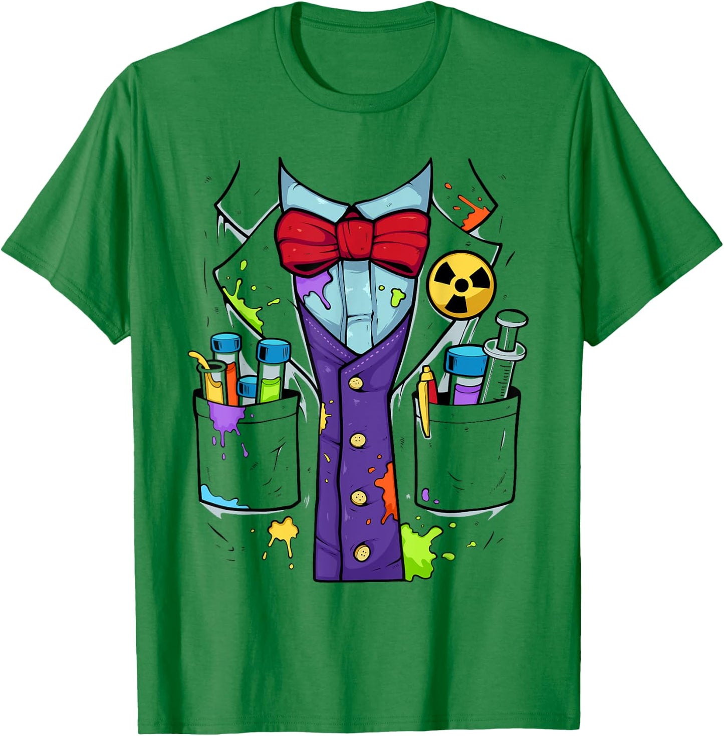 Easy Mad Scientist Halloween Costume Shirt Lazy Halloween T-Shirt - T-Shirt | Irish Green