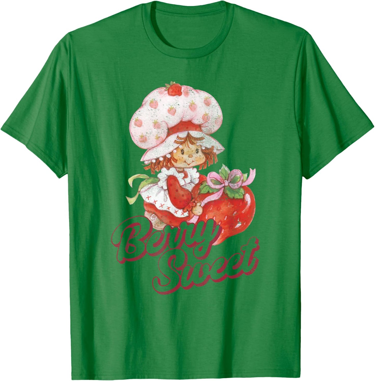 Strawberry Shortcake Vintage Berry Sweet Poster T-Shirt - T-Shirt | Irish Green
