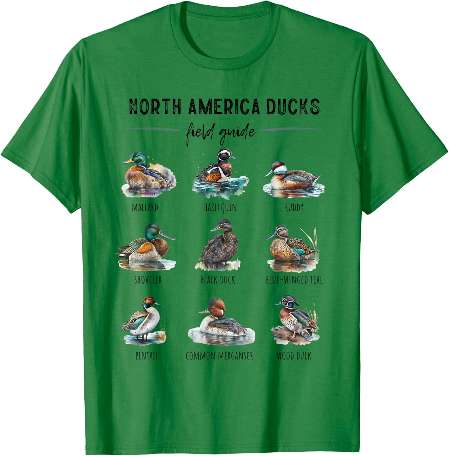 Ducks Guide Duck Lover Duck Guide Hunter Waterfowl Hunting T-Shirt - T-Shirt | Irish Green