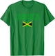 Retro Jamaica Flag Jamaican Travel Vacation Souvenir T-Shirt - T-Shirt | Irish Green