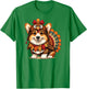 Corgi Dog Turkey Thanksgiving Costume Women Men Kids Toddler T-Shirt - T-Shirt | Irish Green