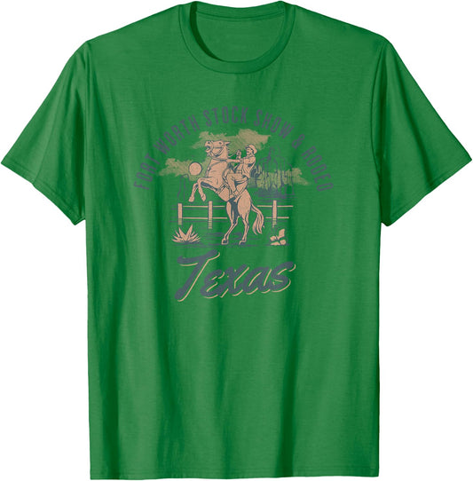 Fort Worth Stock Show & Rodeo Texas T-Shirt - T-Shirt | Irish Green